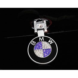 Porte-Clés logo Bmw Cristal Diamond Série 1-3-5-X1-X2-X3-X5-X6 Edition  Luxe Limitée